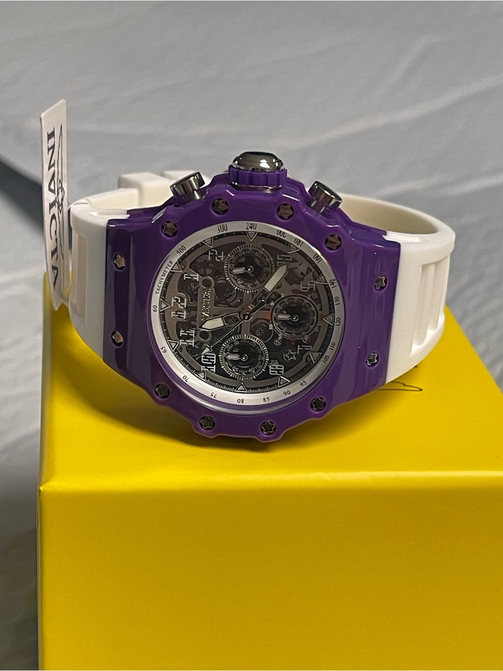 Invicta Racing Valyron Unisex Watch - 41mm, Purple & White
(69626) new - Picture 8 of 12